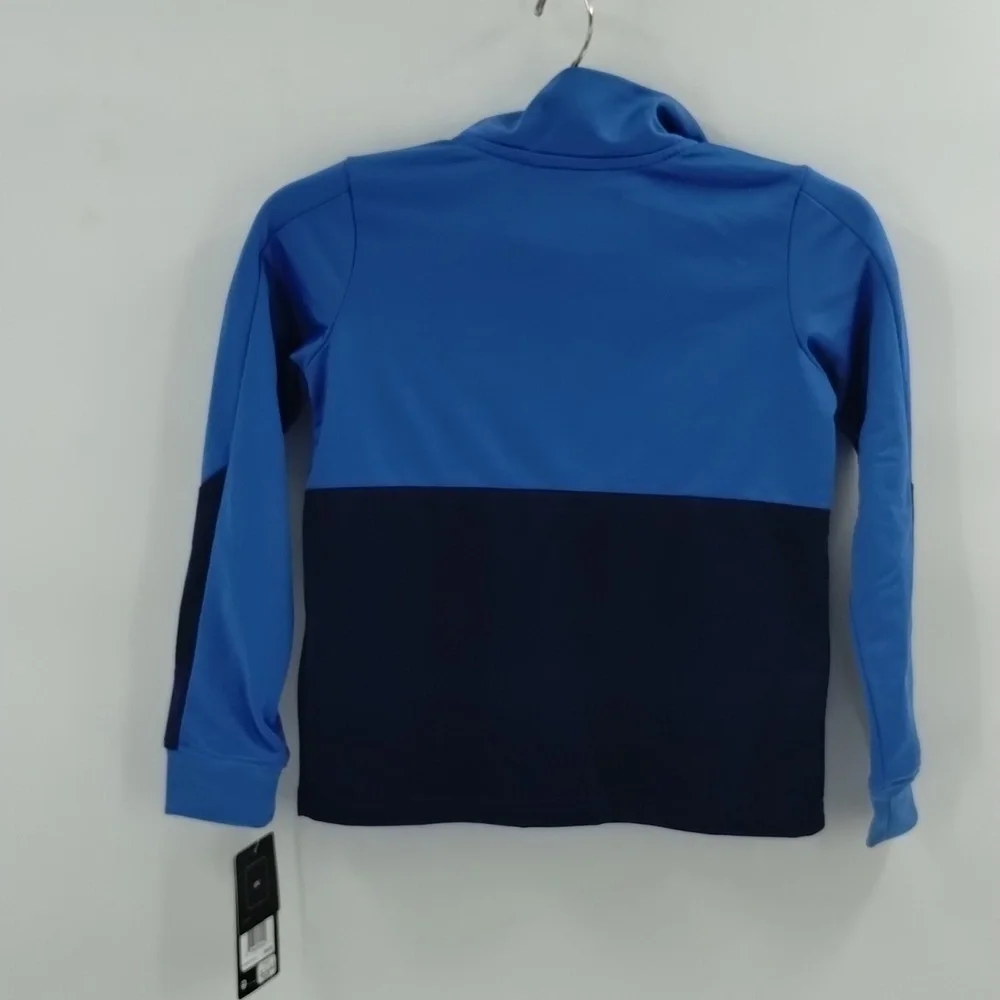 Nike full zip jacket two tone blue long sleeve size 5 small pockets lightweight